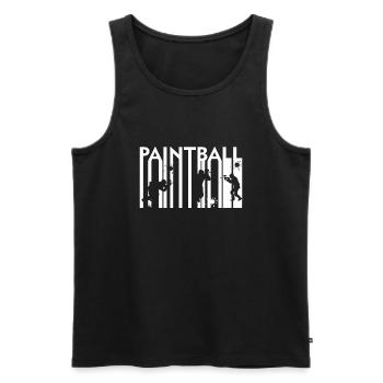 Paintball - Männer Premium Bio Tank Top - Schwarz - Vorne - Michal (187cm)