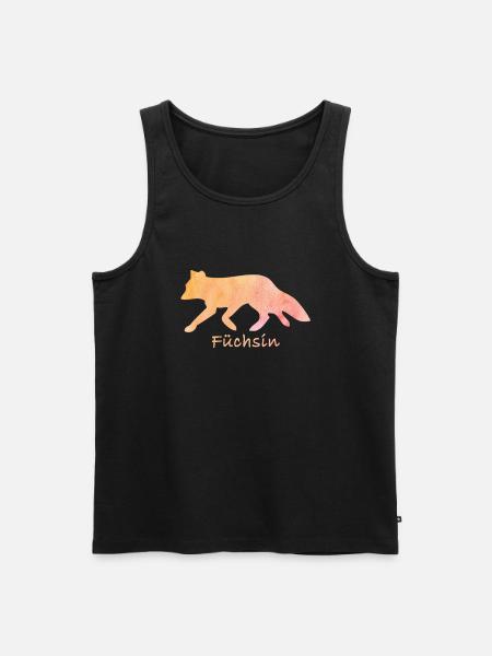 Fuechsin Fuchs - Männer Premium Bio Tank Top - Schwarz