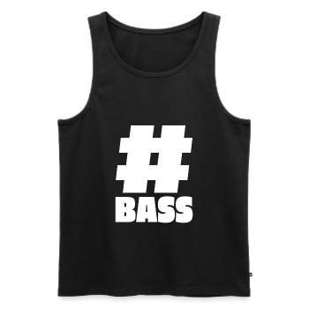 Hashtag Bass - Subwoofer Box Geschenk - Männer Premium Bio Tank Top - Schwarz - Vorne - AI Model Male 178 light (178cm)