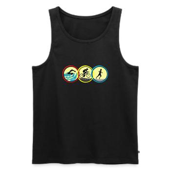 Triathlon - Débardeur bio Premium Homme - noir - Devant - Michal (187cm)