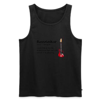The bass is like home - Débardeur bio Premium Homme - noir - Devant - Michal (187cm)