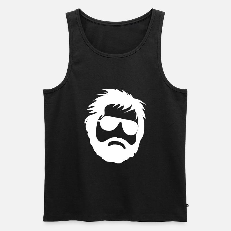 Alan Hangover Wolfpack - weiß - Männer Premium Bio Tank Top - Schwarz