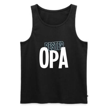 Geschenk Opa | Bester Opa - Männer Premium Bio Tank Top - Schwarz - Vorne - AI Model Male 178 light (178cm)