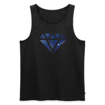 Galaxy Diamond - Men's Premium Organic Tank Top - black - Front - AI Model Male 178 light (178cm)