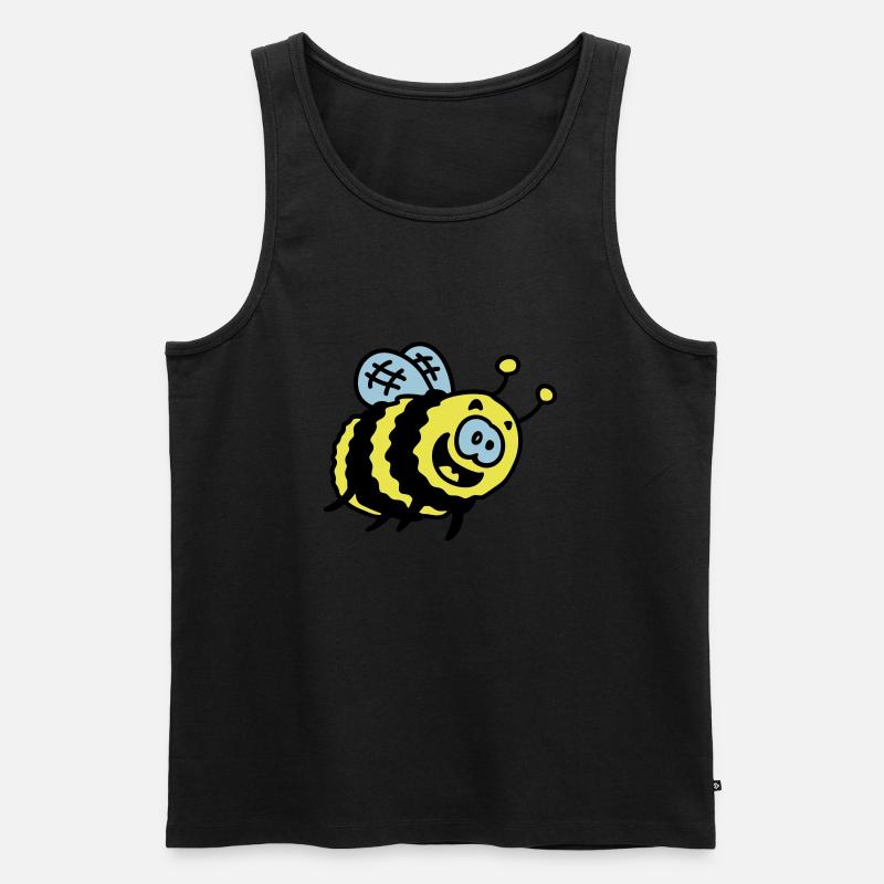 lustige Hummel 3 - Männer Premium Bio Tank Top - Schwarz