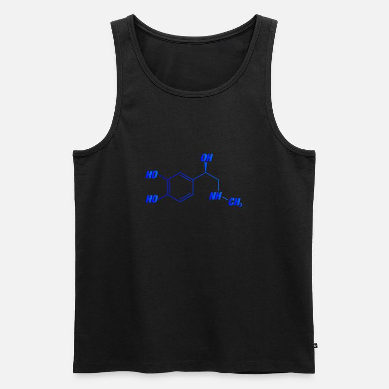 Adrenalin - Männer Premium Bio Tank Top - Schwarz