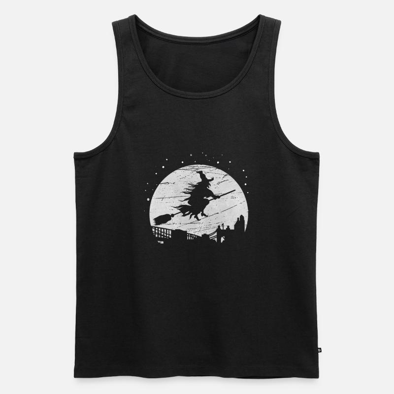 Hexe - Männer Premium Bio Tank Top - Schwarz