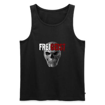 blockedTitle - Männer Premium Bio Tank Top - Schwarz - Vorne - Michal (187cm)