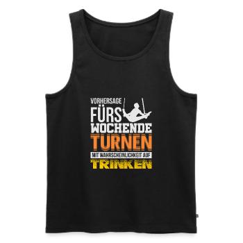 Gymnastics Turnen - Männer Premium Bio Tank Top - Schwarz - Vorne - Michal (187cm)