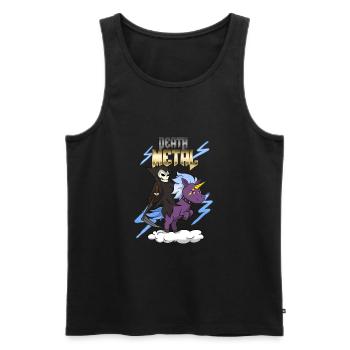 Death Metal - Men's Premium Organic Tank Top - black - Front - Michal (187cm)