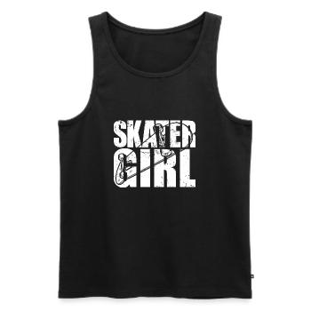 Skater Girl | Skateboard pour Skateboarder - Débardeur bio Premium Homme - noir - Devant - AI Model Male 178 light (178cm)