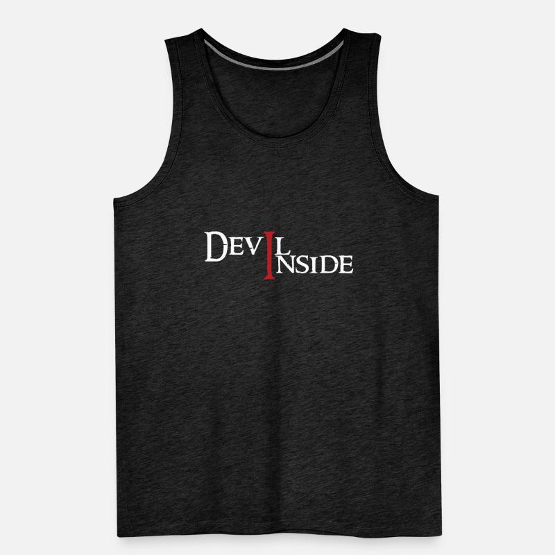 Negative Devil Inside Men's Premium Organic Tank Top