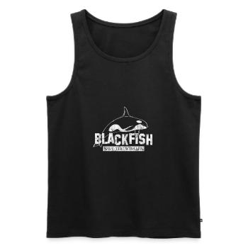 Orca Wal Walfisch Ozean Killerwal Delphin Geschenk - Männer Premium Bio Tank Top - Schwarz - Vorne - AI Model Male 178 light (178cm)