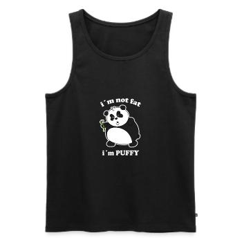 Je ne suis pas gros panda - Débardeur bio Premium Homme - noir - Devant - AI Model Male 178 light (178cm)