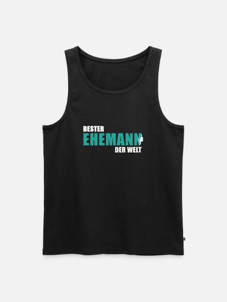 Bester Ehemann der Welt - Männer Premium Bio Tank Top - Schwarz