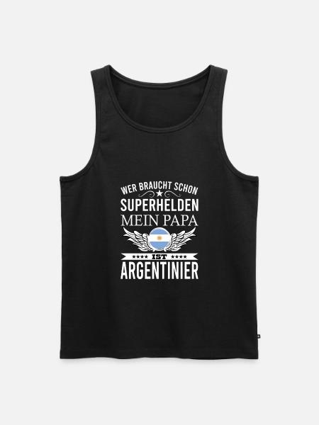 Argentinien Argentinier Spruch - Männer Premium Bio Tank Top - Schwarz