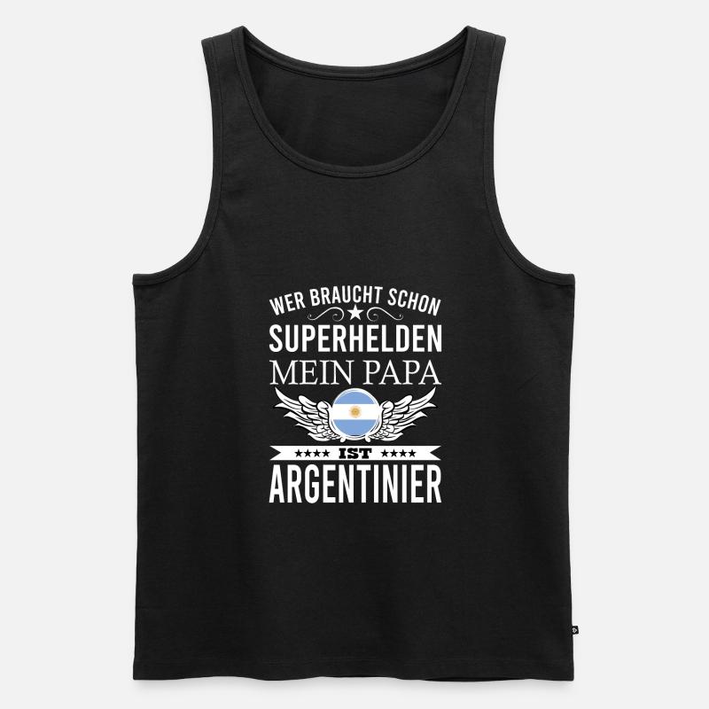 Argentinien Argentinier Spruch - Männer Premium Bio Tank Top - Schwarz