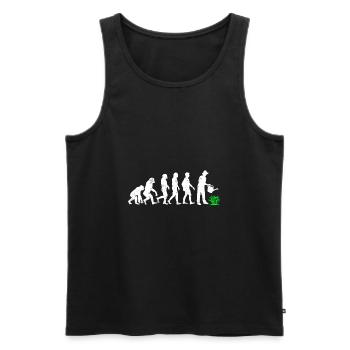 Evolution Gardener Gardening - Men's Premium Organic Tank Top - black - Front - AI Model Male 178 light (178cm)
