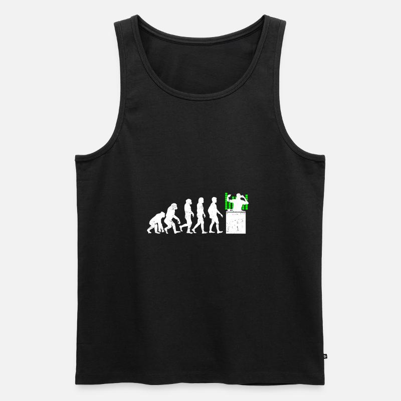Evolution DJ Disc Jockey - Men's Premium Organic Tank Top - black
