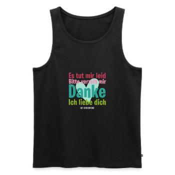HO OPONOPONO - Männer Premium Bio Tank Top - Schwarz - Vorne - Michal (187cm)