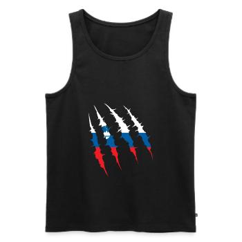 Drapeau de la Slovénie Drapeau pays Drapeau Equipe Fan - Débardeur bio Premium Homme - noir - Devant - Michal (187cm)