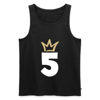 NUMÉRO CINQ 5 Couronne - Débardeur bio Premium Homme - noir - Devant - Michal (187cm)
