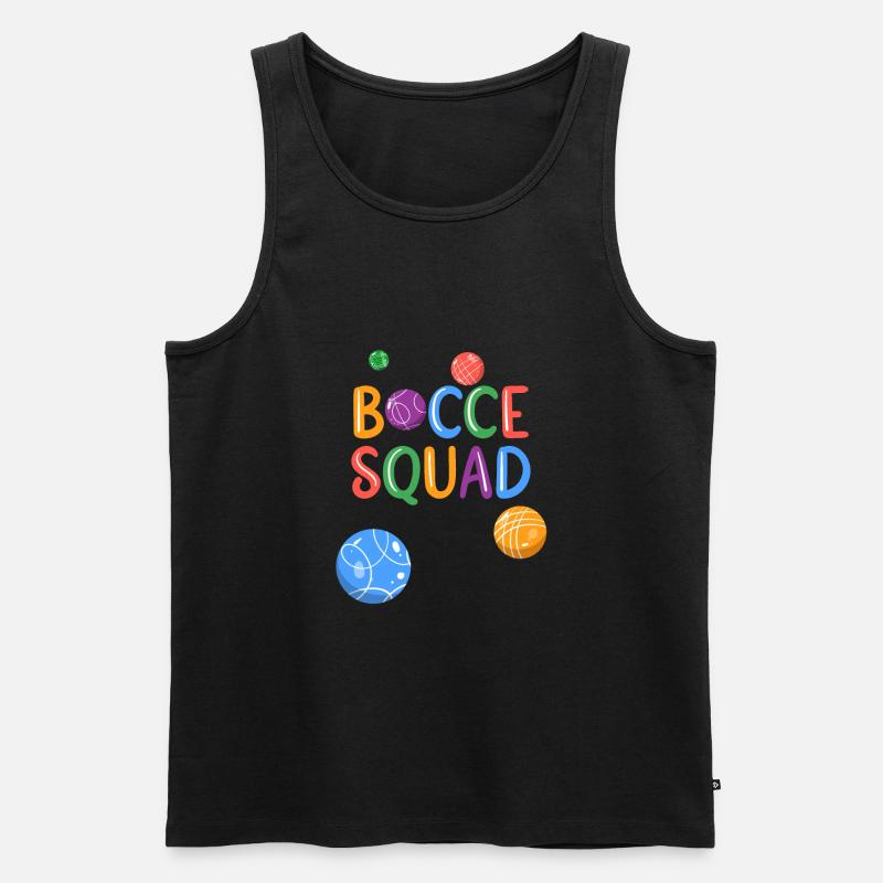Boccia Boule Petanque - Männer Premium Bio Tank Top - Schwarz