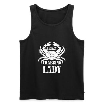 Crab Fishing Crab Crab Fishermen - Men's Premium Organic Tank Top - black - Front - AI Model Male 178 light (178cm)