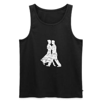 danse - Débardeur bio Premium Homme - noir - Devant - Michal (187cm)