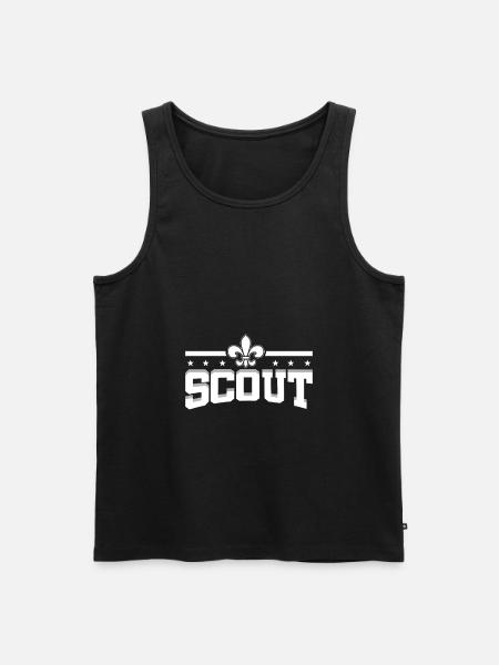 Boy Scout Tshirt - Men's Premium Organic Tank Top - black