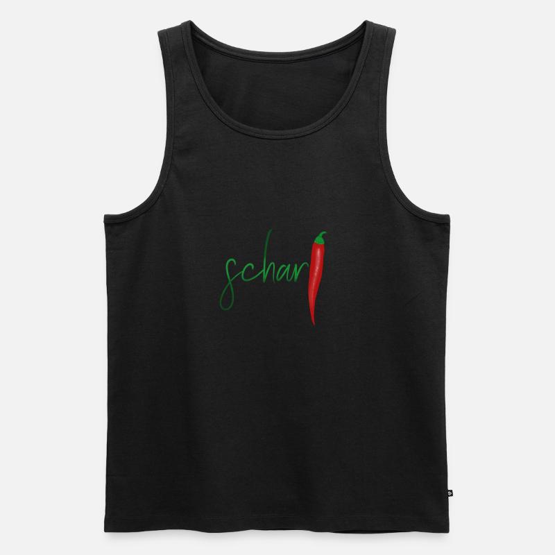 scharf - Männer Premium Bio Tank Top - Schwarz
