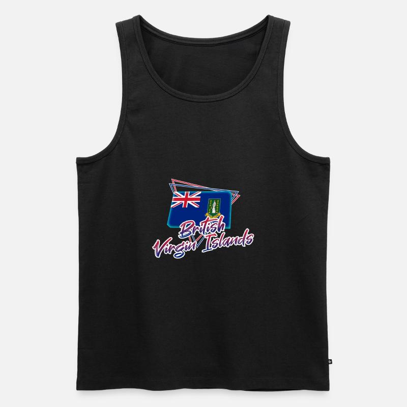 Britische Jungferninseln - Männer Premium Bio Tank Top - Schwarz
