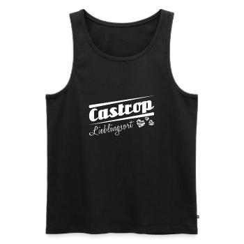 Castrop - Lieblingsort mit Stadtnamen - Männer Premium Bio Tank Top - Schwarz - Vorne - Michal (187cm)