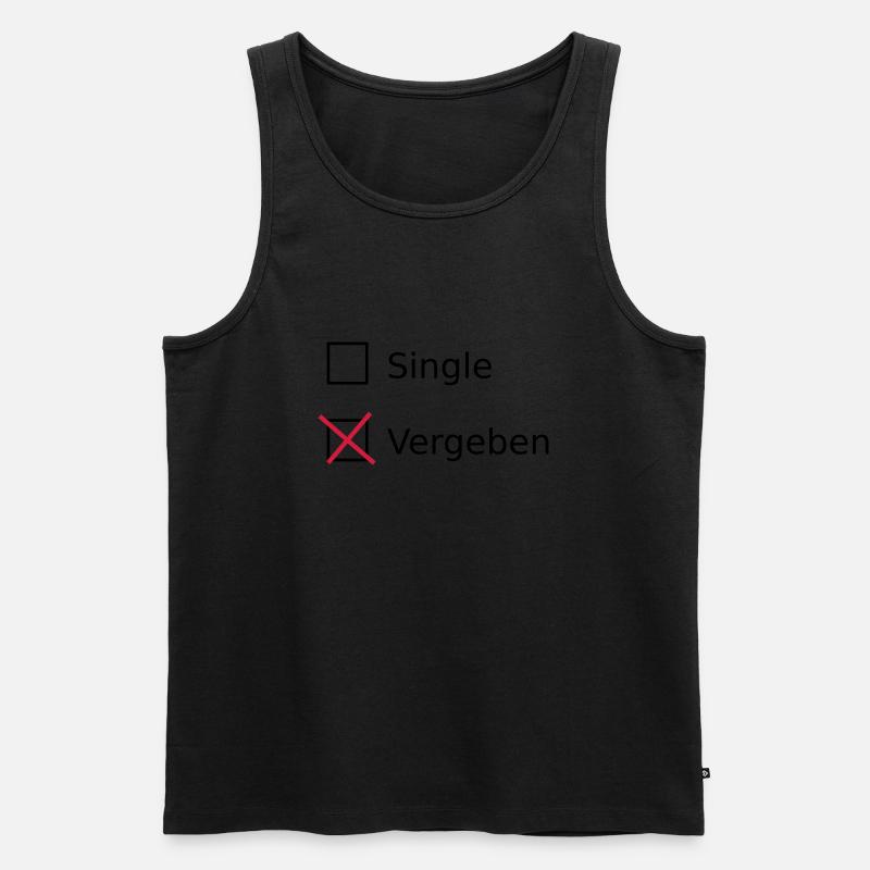 Vergeben - Männer Premium Bio Tank Top - Schwarz