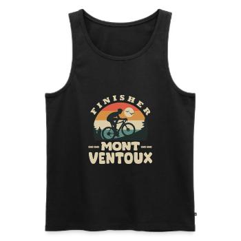 vélo finisher mont ventoux velo cycliste - Débardeur bio Premium Homme - noir - Devant - AI Model Male 178 light (178cm)