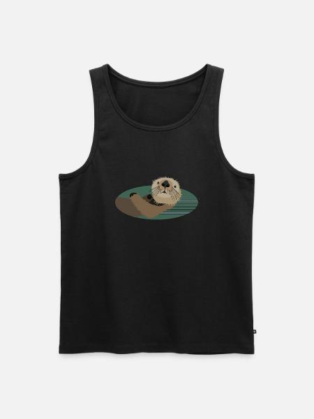 Otter - Männer Premium Bio Tank Top - Schwarz