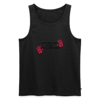 Kindergarten - Männer Premium Bio Tank Top - Schwarz - Vorne - Michal (187cm)