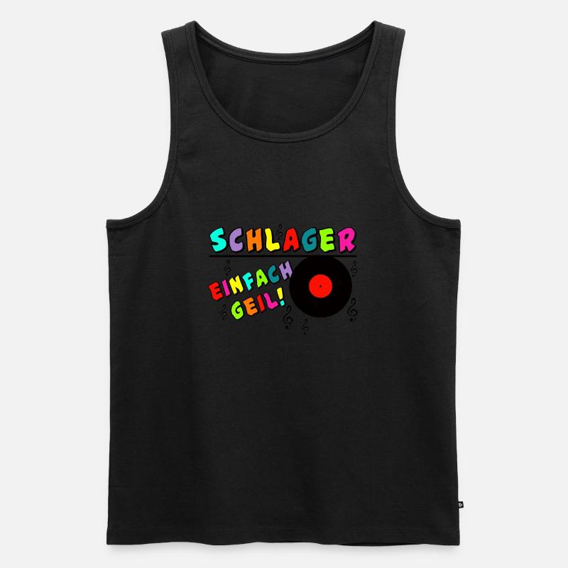 Schlager einfach geil ............................ - Männer Premium Bio Tank Top - undefined
