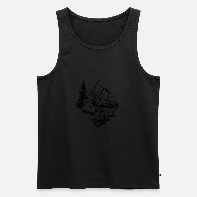 Draussenkind - Männer Premium Bio Tank Top - undefined