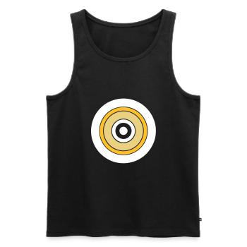 Circles - Männer Premium Bio Tank Top - Schwarz - Vorne - AI Model Male 178 light (178cm)