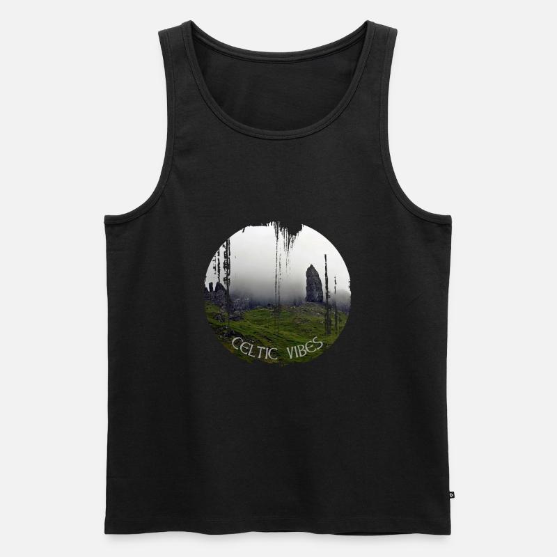 kelten 2 - Männer Premium Bio Tank Top - Schwarz