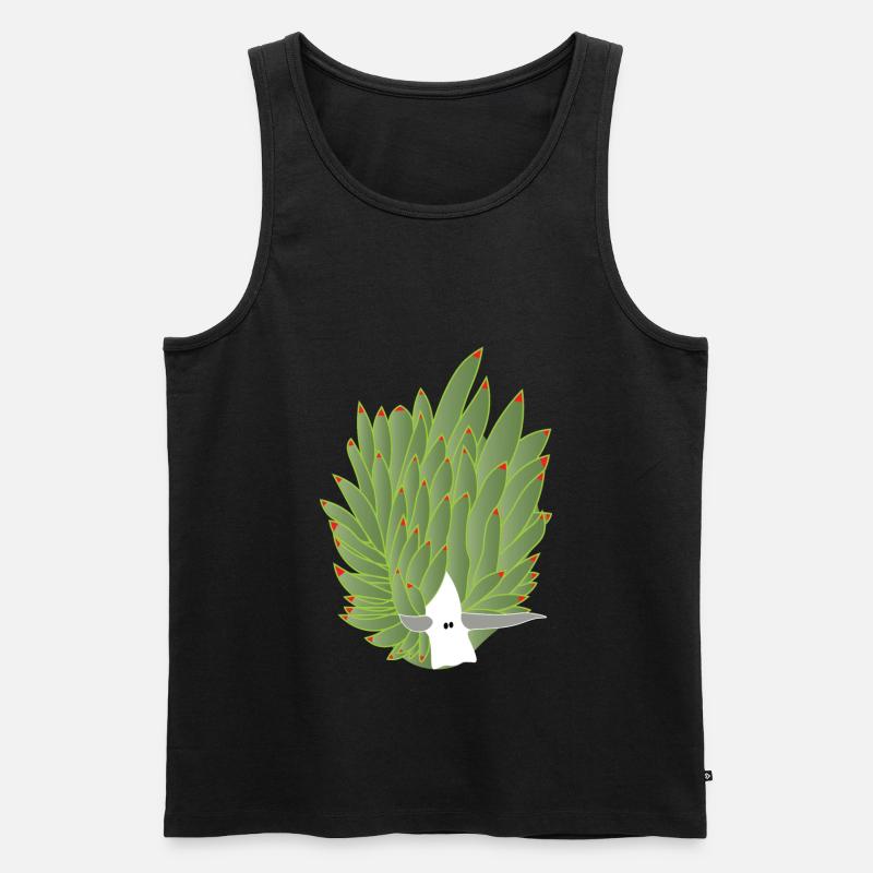 Blattschnecke, Blattschaf, Blattschafschnecke - Männer Premium Bio Tank Top - Schwarz