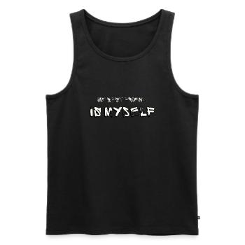 The most sincere friendship - Men's Premium Organic Tank Top - black - Front - AI Model Male 178 light (178cm)