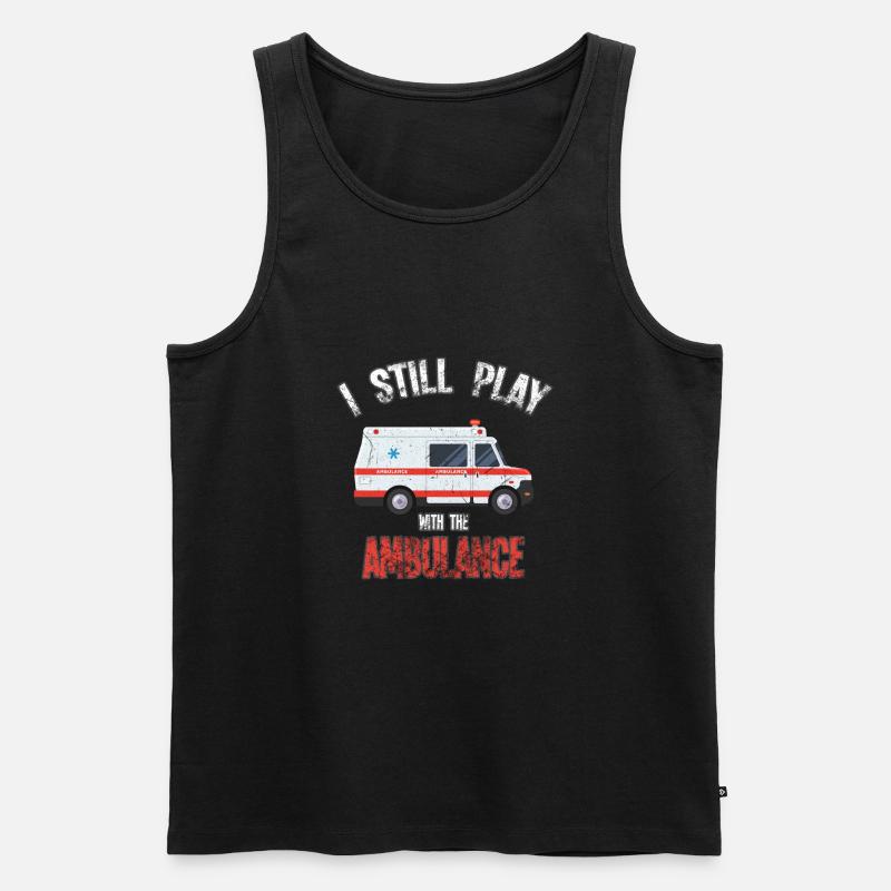 krankenwagen - Männer Premium Bio Tank Top - Schwarz