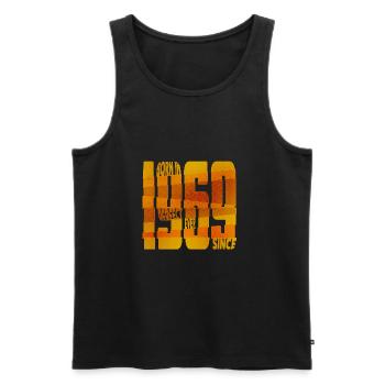 Geboren in 1969 - Männer Premium Bio Tank Top - Schwarz - Vorne - Michal (187cm)