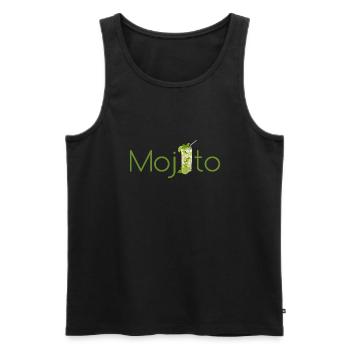 Mojito - Men's Premium Organic Tank Top - black - Front - AI Model Male 178 light (178cm)