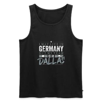 Dallas Football Fans Germany - Men's Premium Organic Tank Top - black - Front - Michal (187cm)
