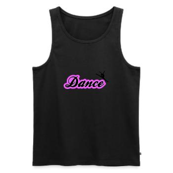 Dancing dance passion sport - Men's Premium Organic Tank Top - black - Front - AI Model Male 178 light (178cm)