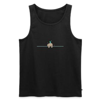 Sleep (part 2) - Men's Premium Organic Tank Top - black - Front - Michal (187cm)