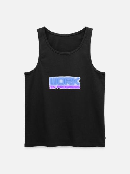 Work in progress - Männer Premium Bio Tank Top - Schwarz